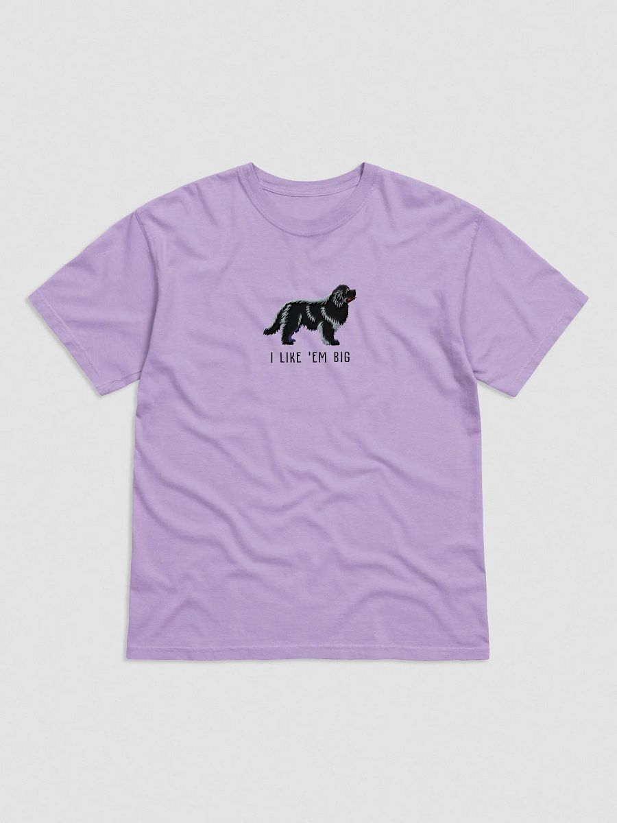 I Like 'Em Big T-Shirt(Embroidered) of a Newfoundland(Black) product image (4)