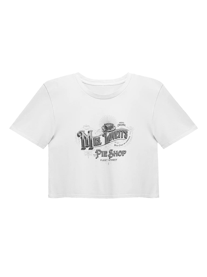 Mrs. Lovett’s Pie Shop Crop Top – AS Colour Women’s Premium Tee for Horror Musical Fans product image (6)