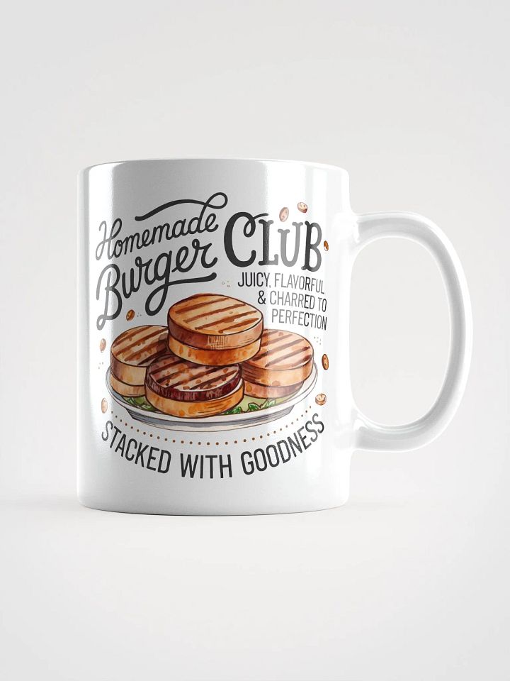 Homemade Burger Club White Glossy Mug product image (2)