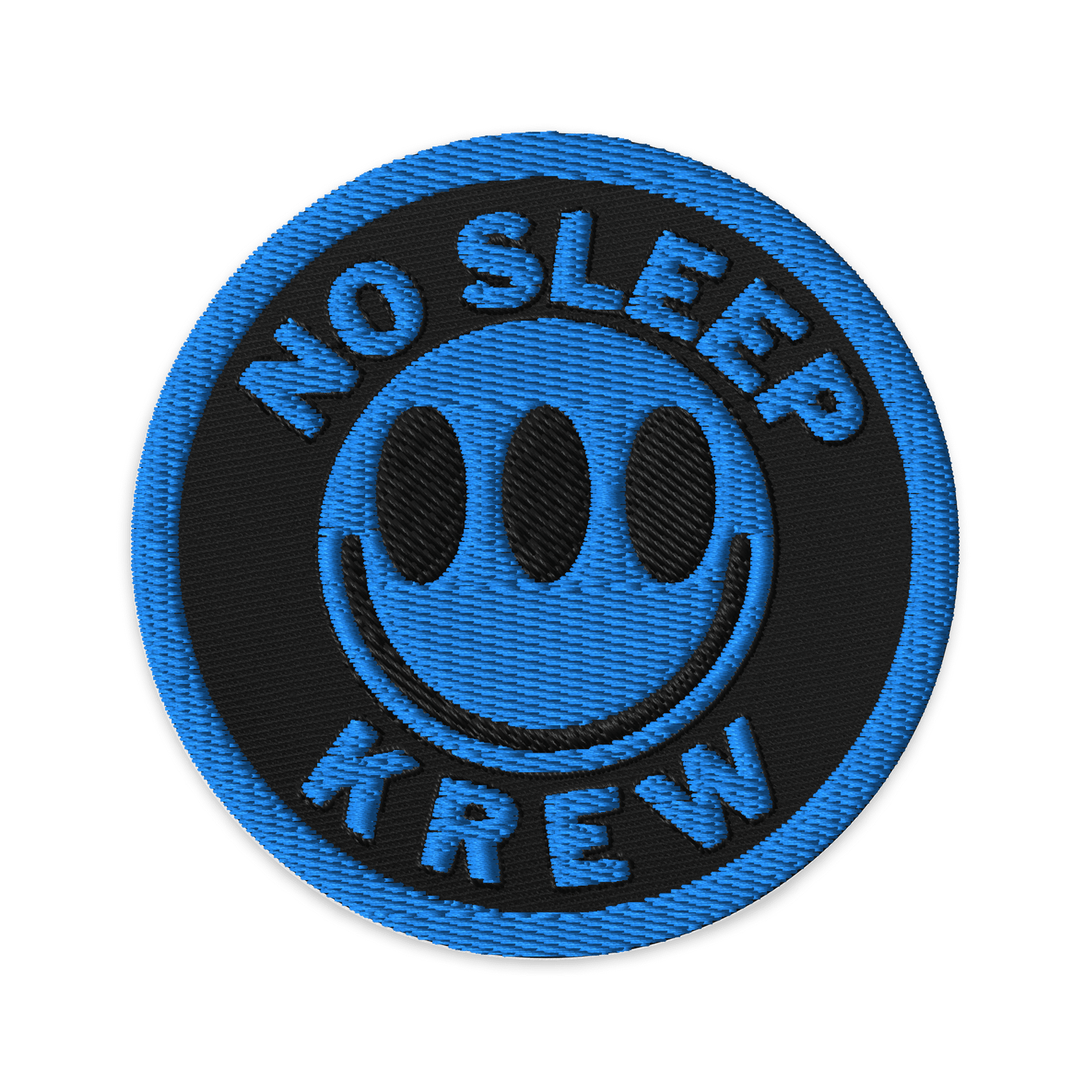 💙 No Sleep Krew Embroidered Patch – Blue Edition product image (1)