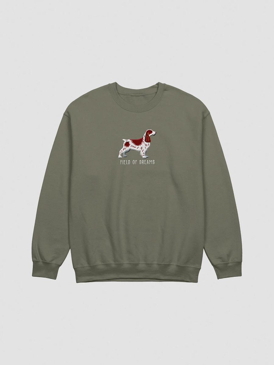 Field of Dreams Sweatshirt (Embroidered) of a Field Spaniel(Liver & White) product image (13)