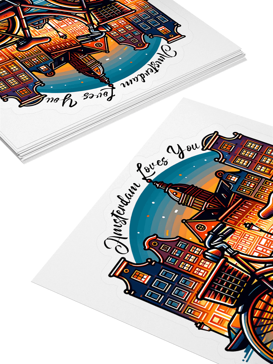 Amsterdam Loves You Kiss Cut Stickers product image (8)
