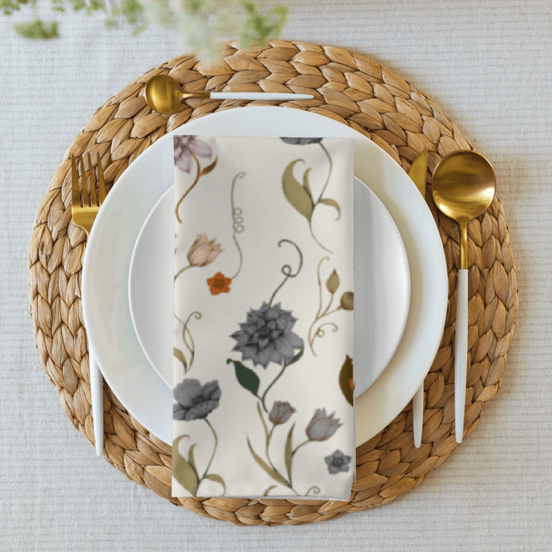Vintage-Inspired Floral Napkin Set product image (4)