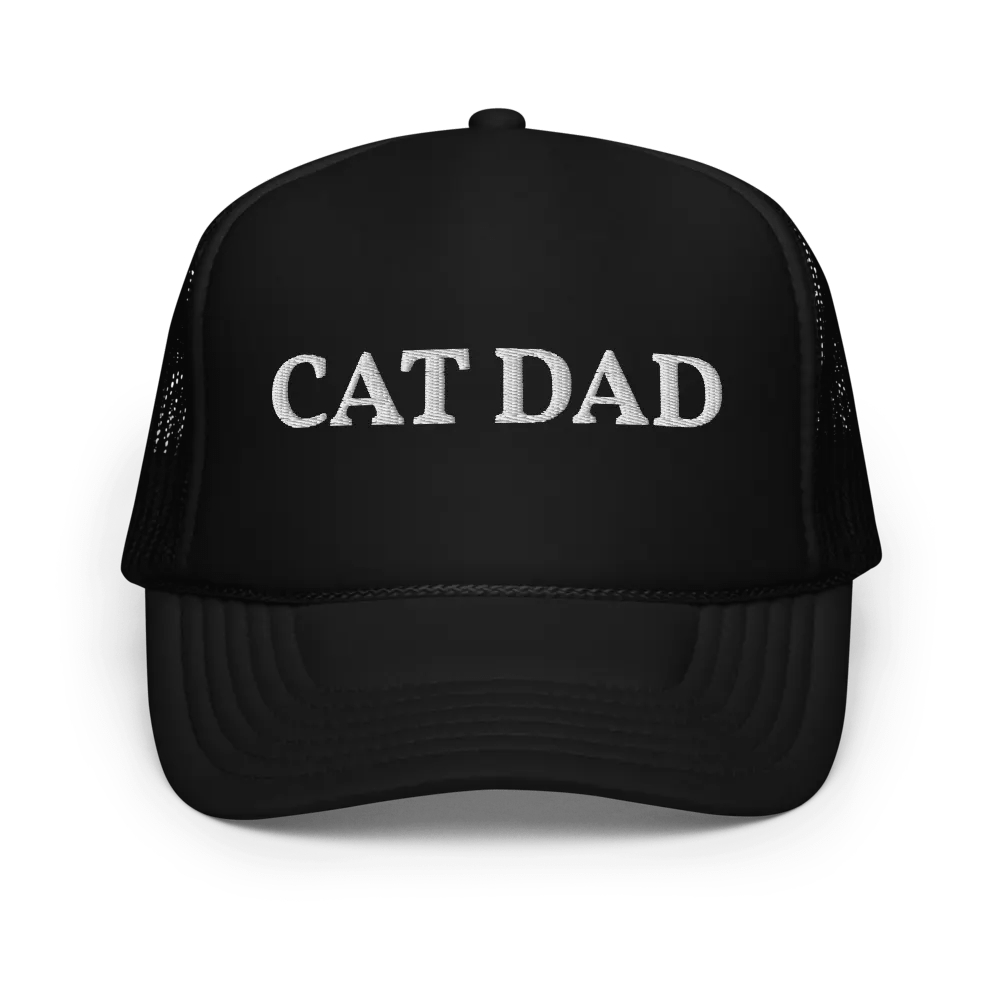 Cat Dad Embroidered Hat Trucker Cap product image (1)