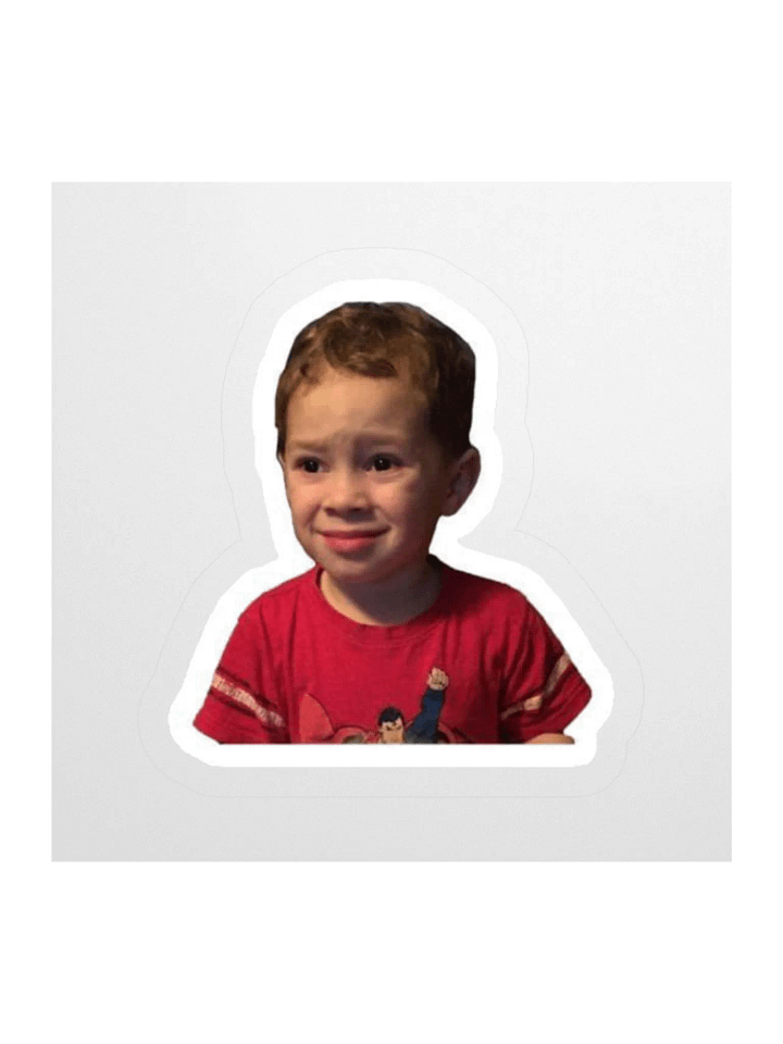Confused Kid Kiss Cut Stickers product image (3)