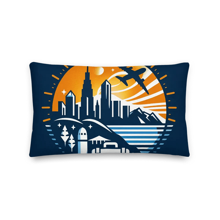 Cityscape Dreams Premium Pillow | traveling product image (2)