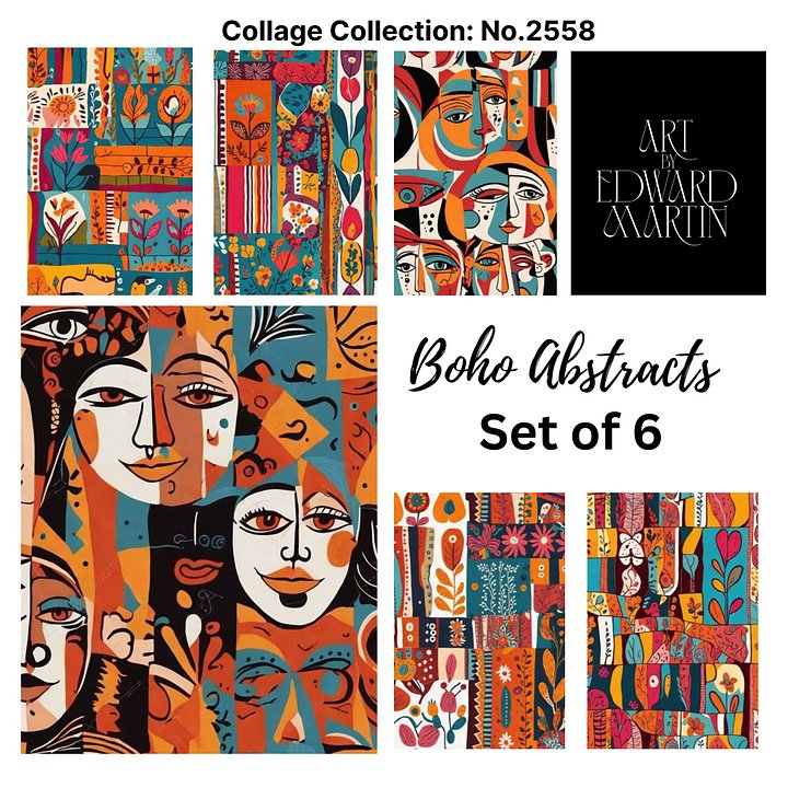 Collage Collection: No.2558 Boho Abstracts product image (1)