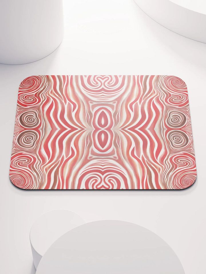 Funky Red Liquid Explosion Tie-Dye Classic Mouse Pad product image (2)