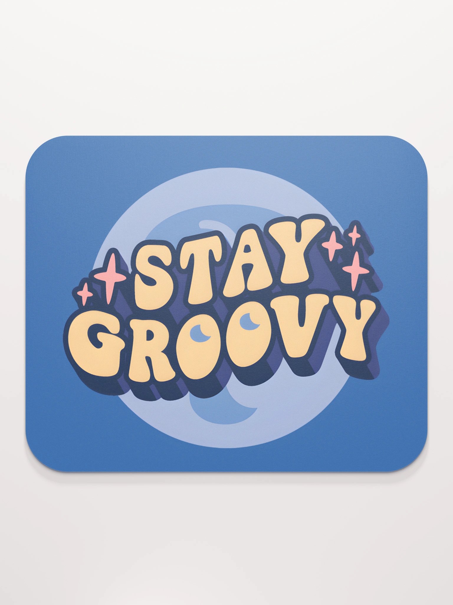 Stay Groovy Mouse Mat - Blue product image (2)