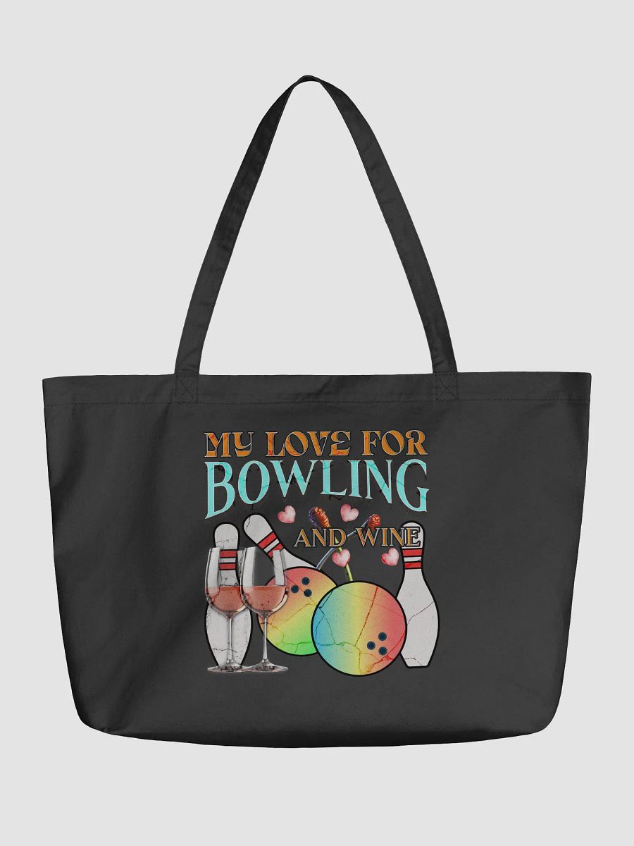 My Love For Bowling And Wine Eco Tote product image (2)