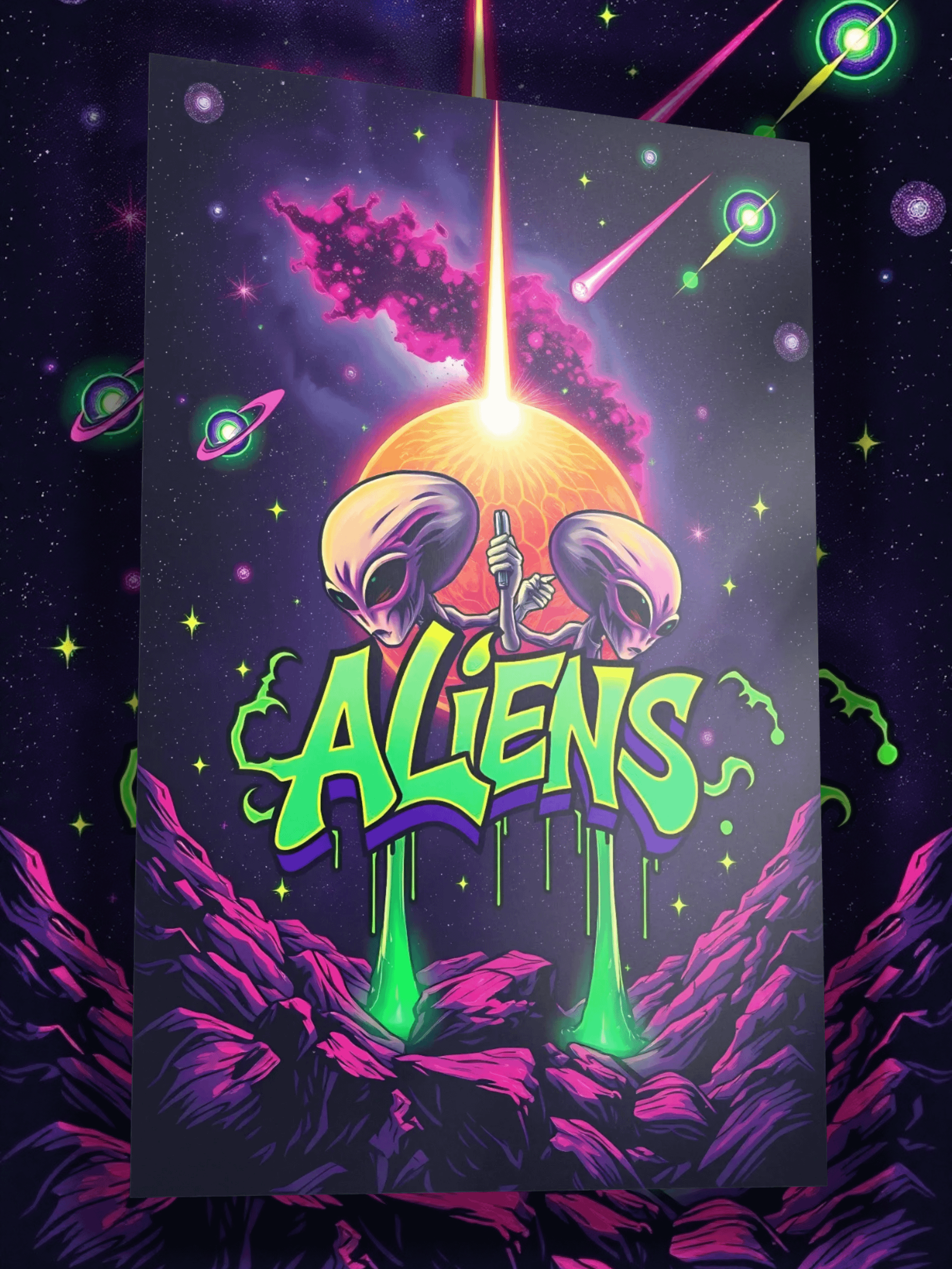 Too Galactic to Care – Stressed? That’s an Earth problem product image (1)