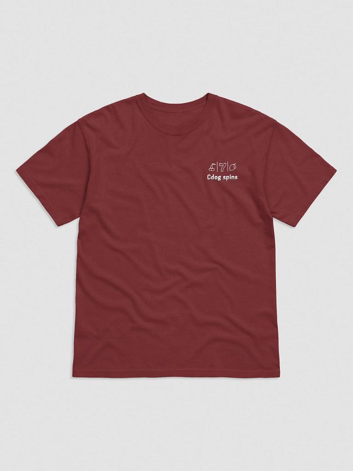 Cdog Spins Embroided SS T-shirt Brick product image (1)