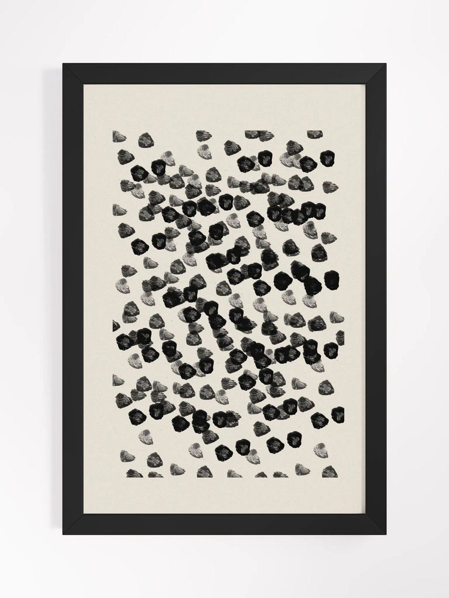 Eclectic Circles Framed Matte Poster | A Playful Fusion of Abstract Forms and Modern Design product image (1)