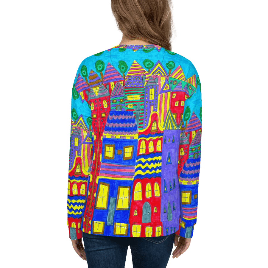 Abstract Playful Houses Unisex Sweatshirt product image (12)