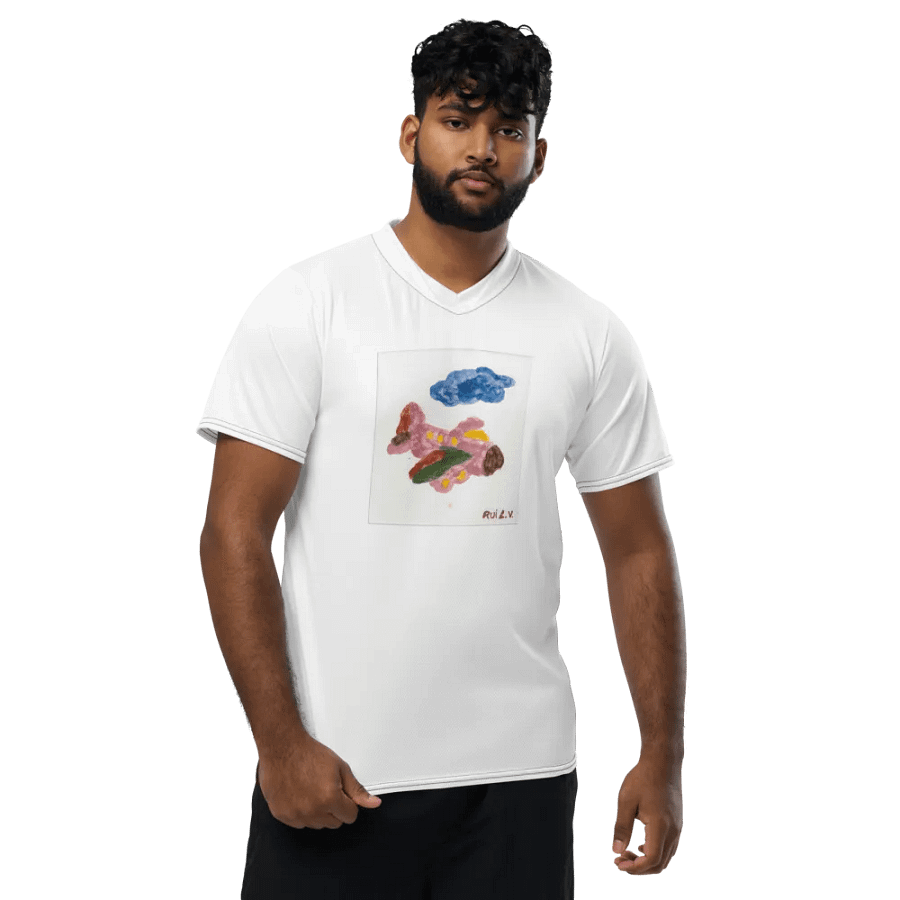 Kid Airplane (All-Over Print Recycled Unisex Sports Jersey) product image (1)