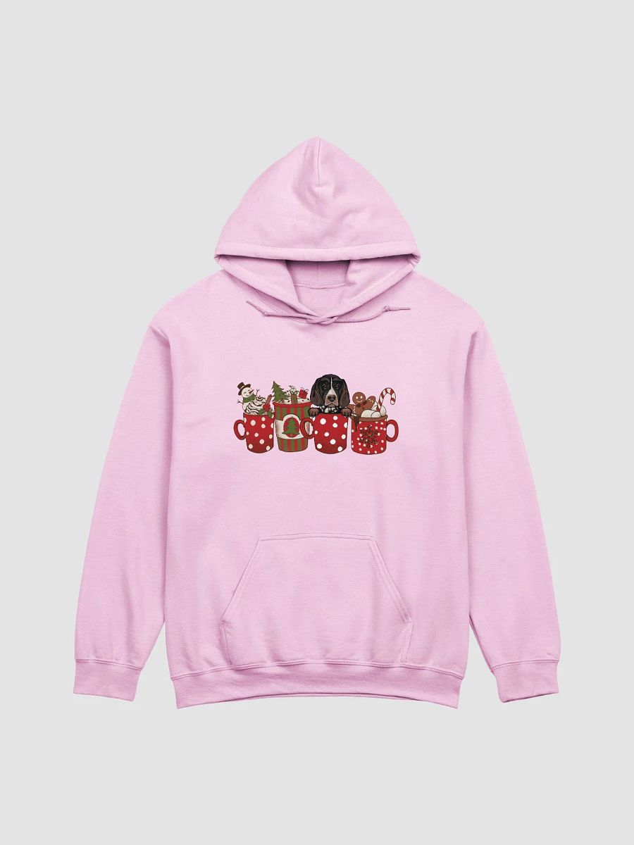 Cute German Shorthaired Pointer in a Christmas Cup Hooded Sweatshirt | Funny Christmas GSP Pup in a Cup product image (9)