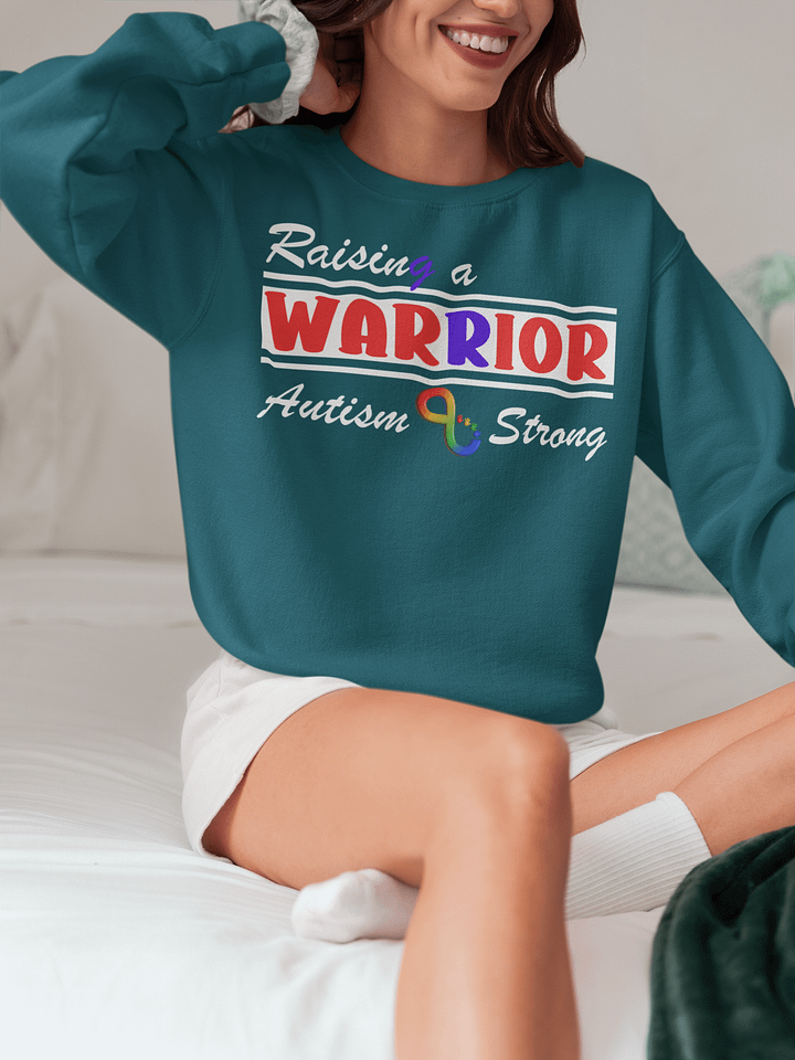 Raising A Warrior, Autism Strong Gildan Sweatshirt product image (1)