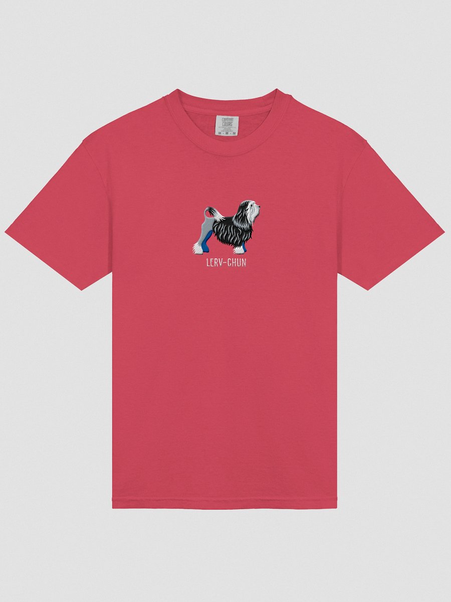 Lerv-Chun T-Shirt(Embroidered) of a Lowchen(Black & White) product image (43)