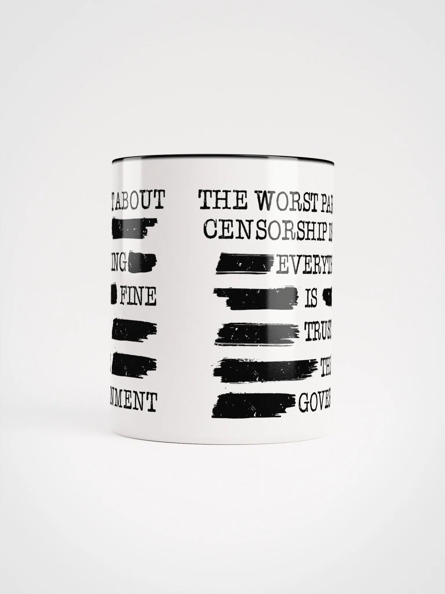 Trust The Government Censorship Mug product image (37)