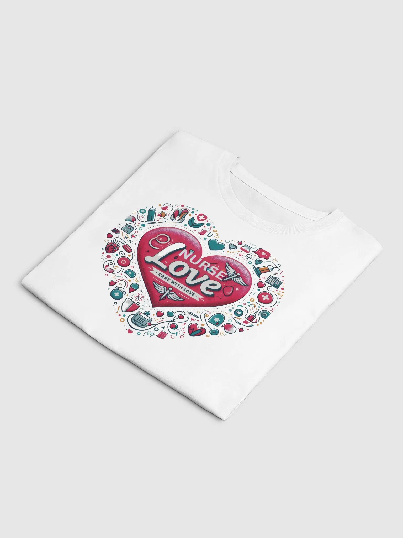Nurse Love Heart Medical Crop Top product image (10)