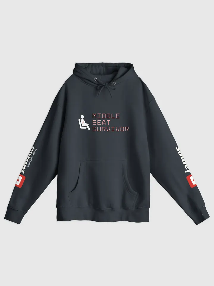 Ultra-Luxury Pullover Hoodie - ‘Middle Seat Survivor’ Design product image (1)