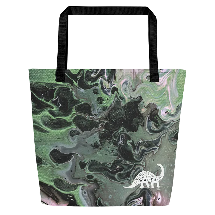 Metallic Green Fluid Acrylic Tote Bag product image (1)