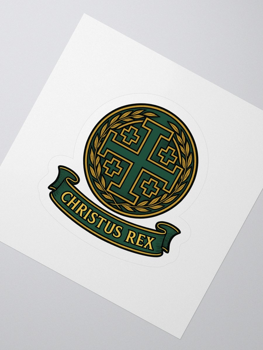 Jerusalem Cross Christus Rex sticker product image (6)