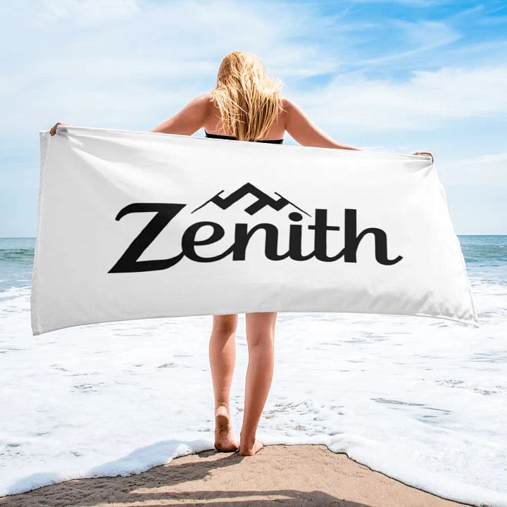 White Zenith Starburst Sublimated Towel product image (1)