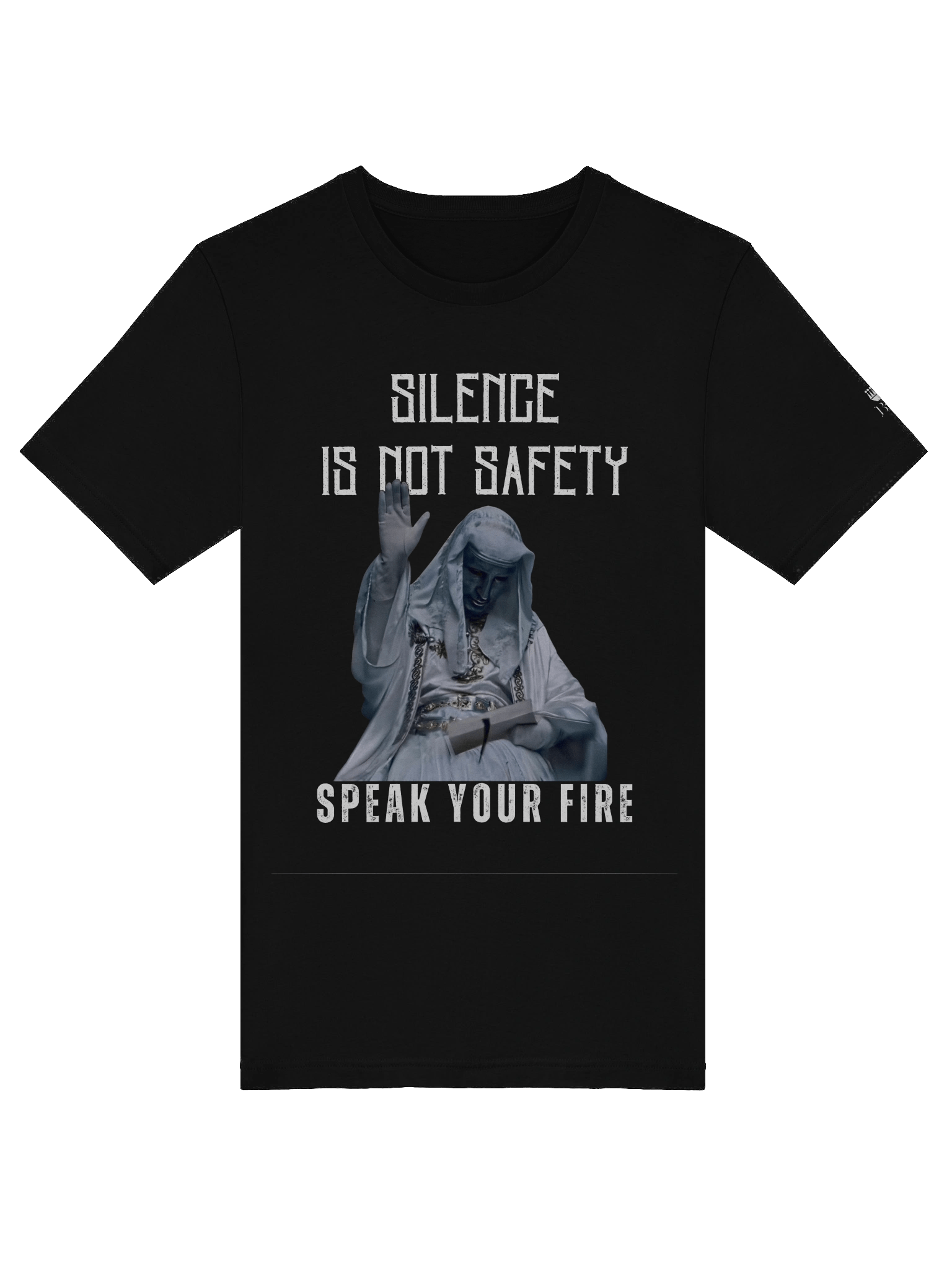 Silence is Not Safety — Speak Your Fire Regular Fit T-shirt product image (5)