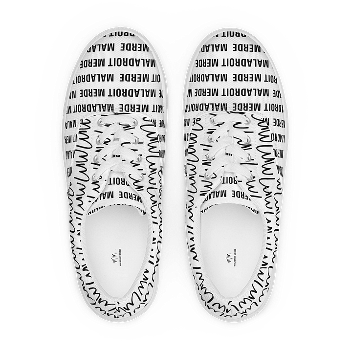 MALADROIT MERDE LACED UP CANVAS SHOES product image (1)