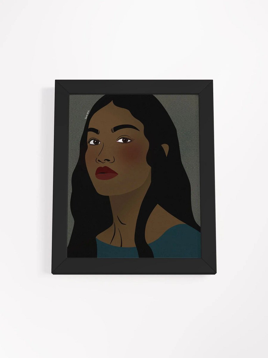 Vibrant Teal Beauty Framed product image (4)