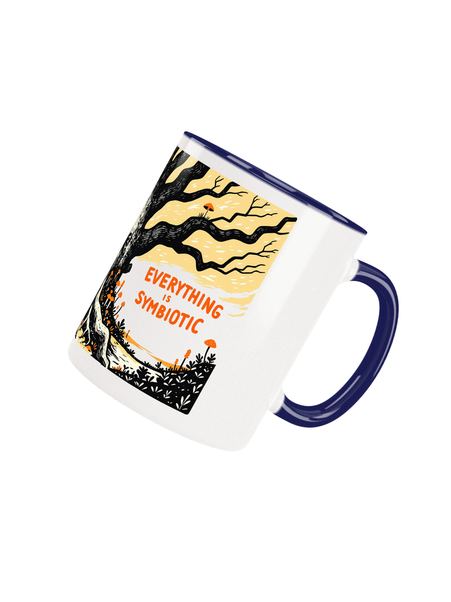 Black & White Symbiosis - Tree Roots & Fungi Ceramic Mug product image (25)