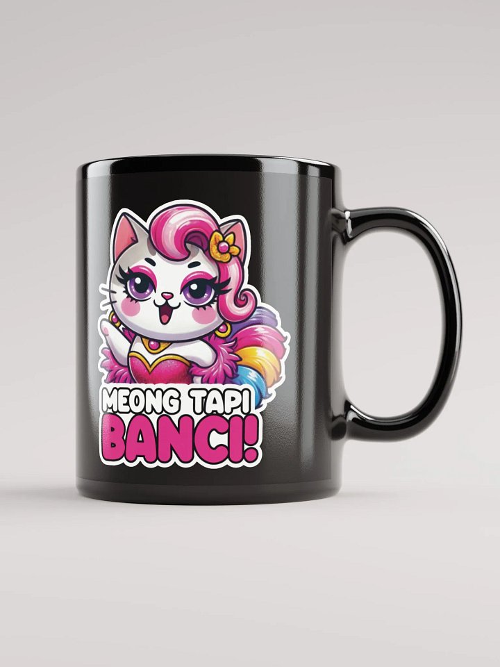 Meong Tapi Banci! Black Glossy Mug product image (1)