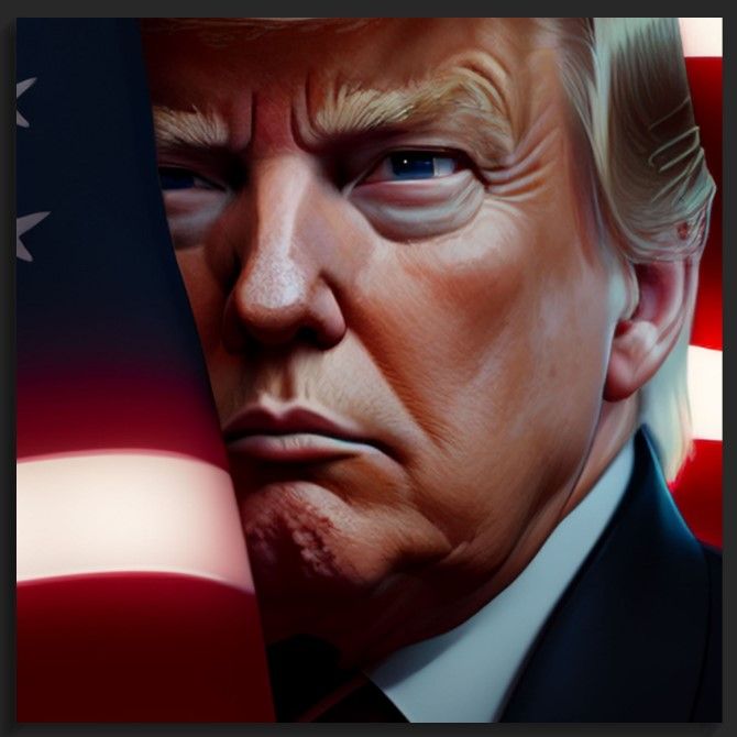 Trump Tough - LIMITED EDITION METAL PRINT product image (1)