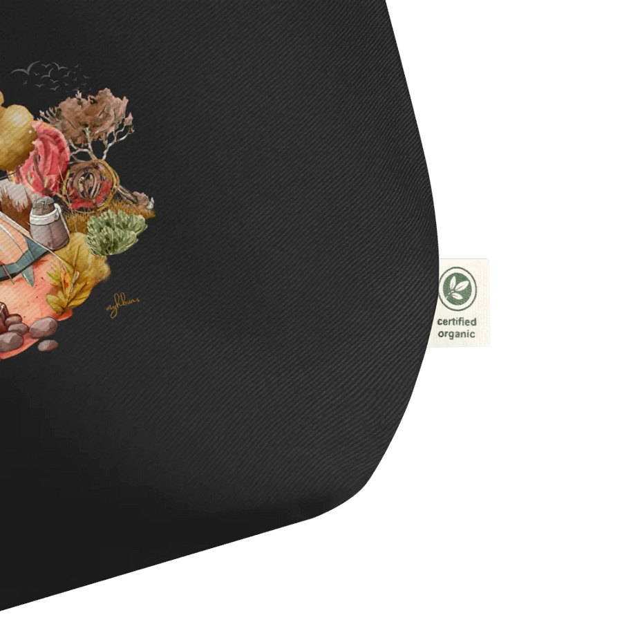 Camping Bear Eco Tote Bag - Large product image (2)