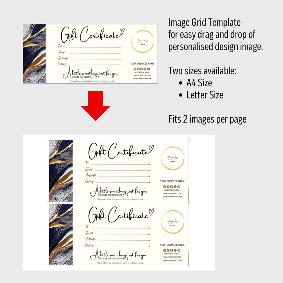 Aurelia - Gift Certificate Template product image (8)