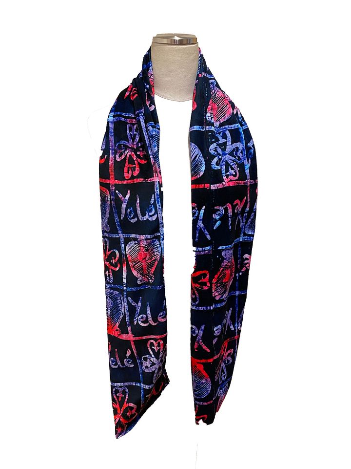 Luxury Minky Winter Scarf with Ghanaian Adinkra Symbols product image (2)