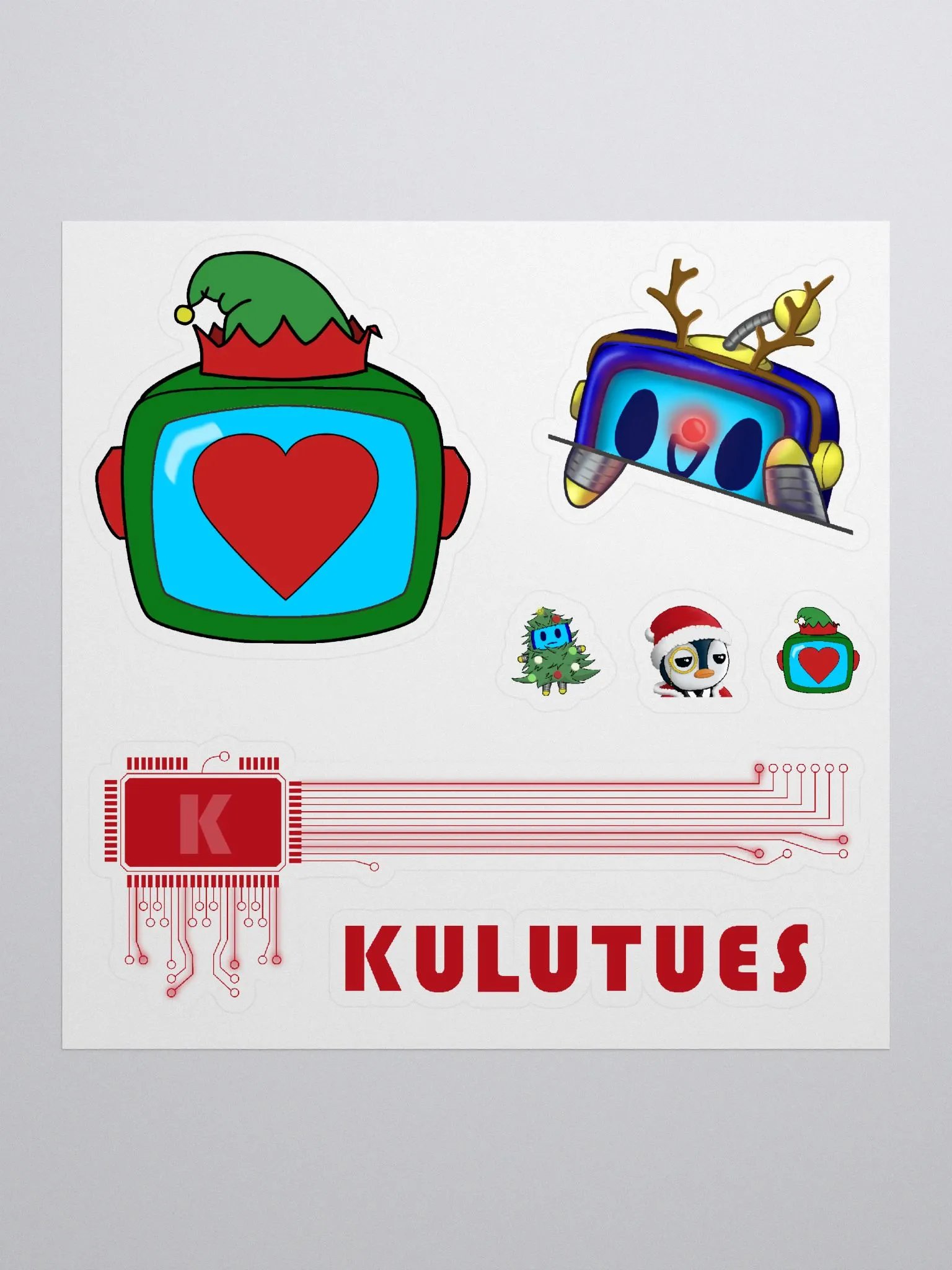 Holiday Sticker Sheet 2 (5.5x5.5) product image (2)