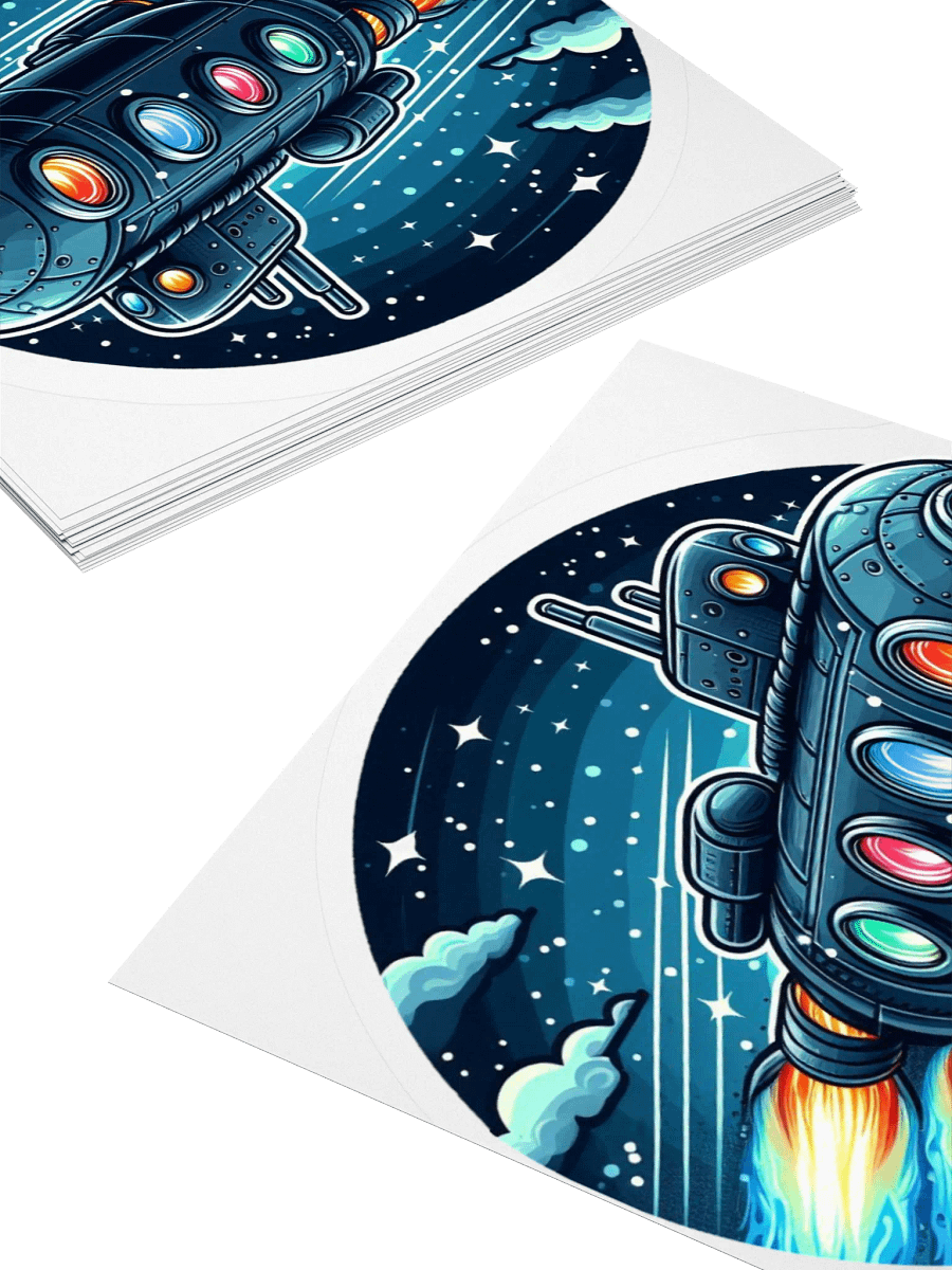 RamJet's Submarine Rocket Logo #2 Sticker product image (8)