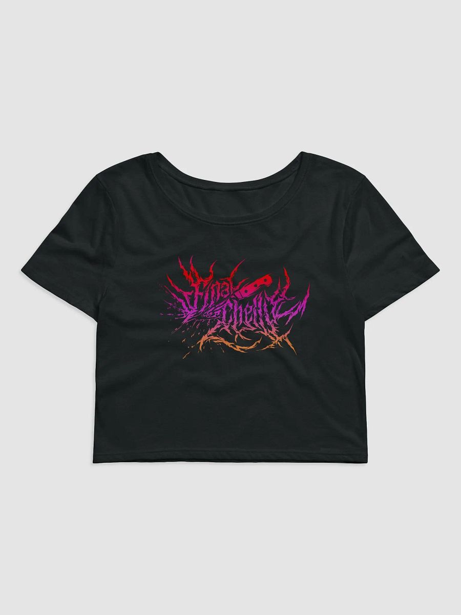 Keep It Metal Pink Logo Womens Printed Crop Top product image (1)