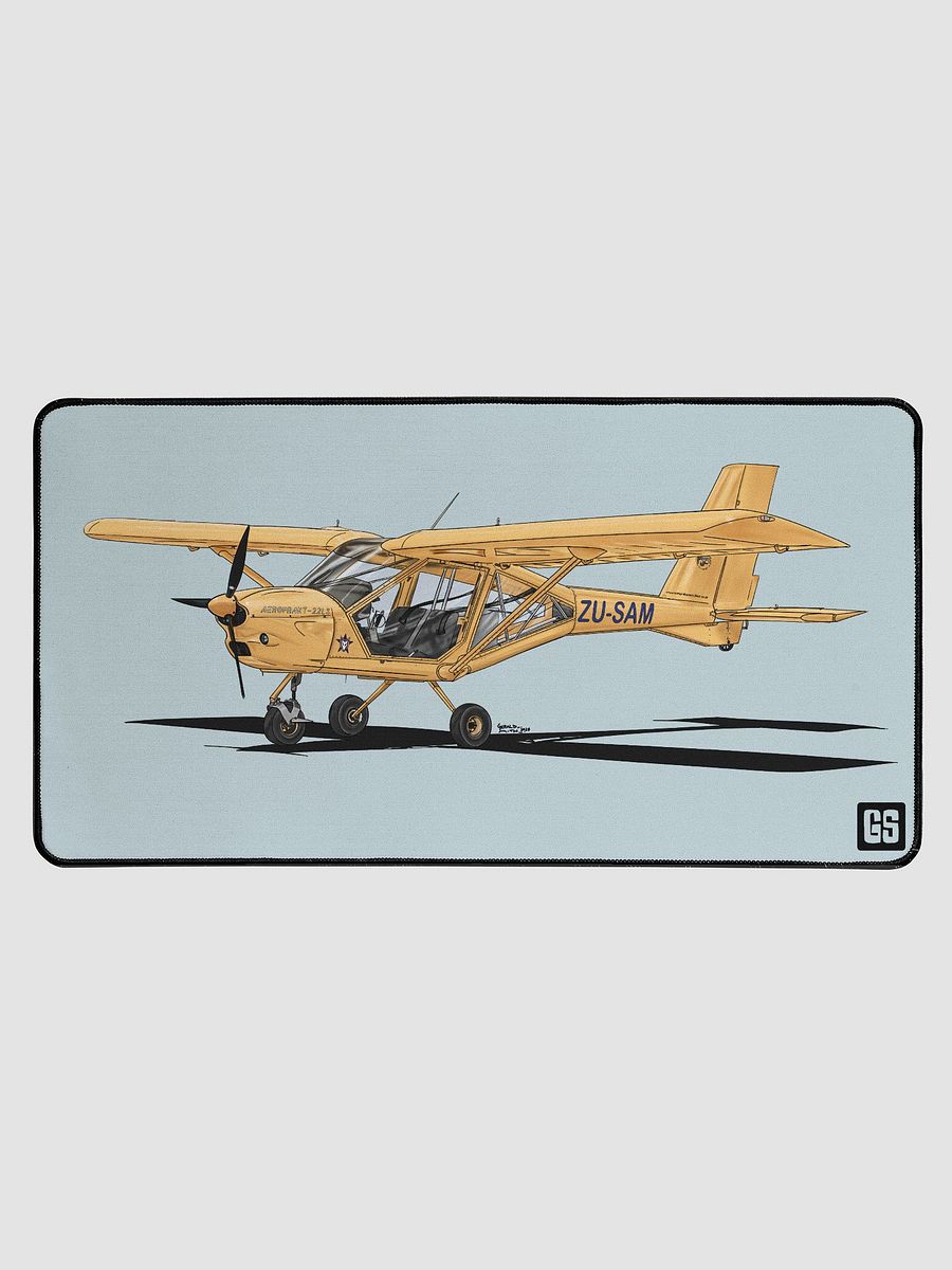 Aeroprakt 22LS Digital Aviation Art Illustration Desk Mat with Blue Background product image (1)