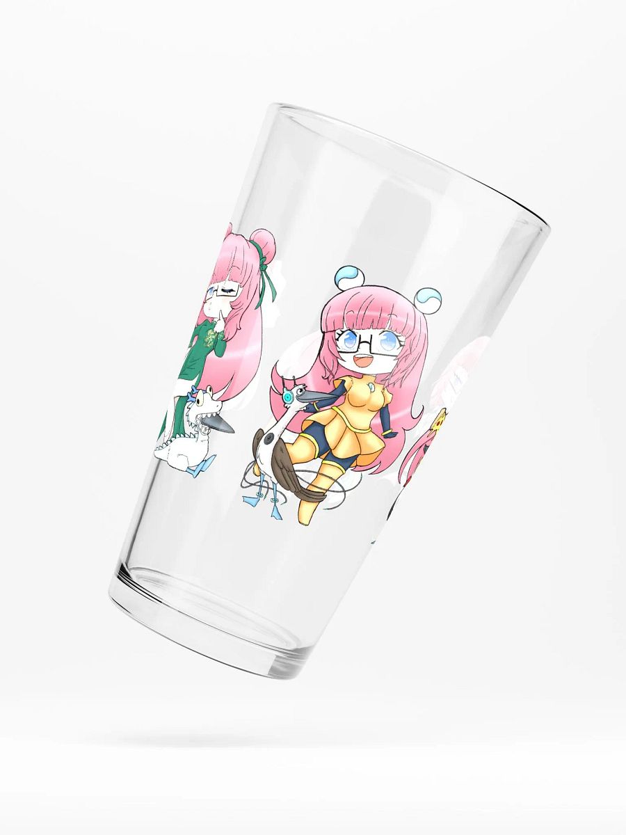 Squeaky's Brainrot Cosplay 16oz Pint Glass product image (5)