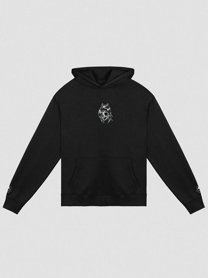 Embroidered Metal Skull n' Bones Hoodie (View Second Image!) product image (1)