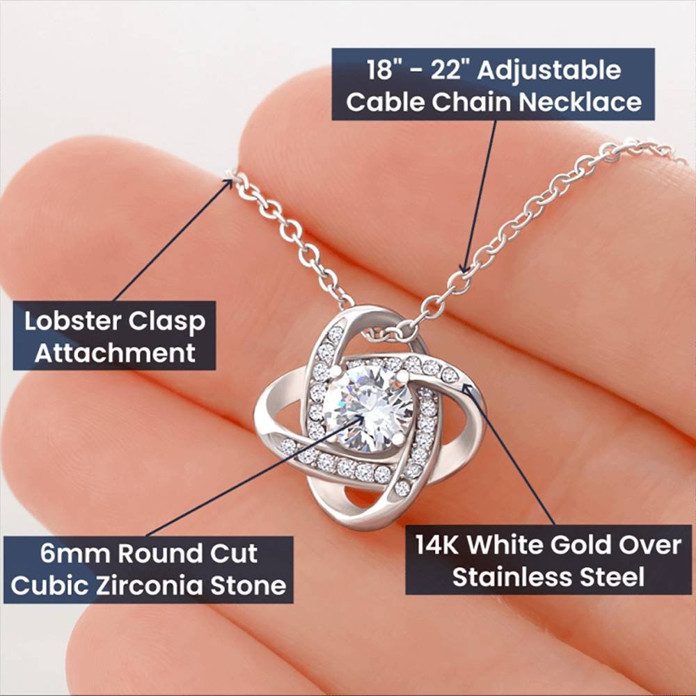 Wife Love Knot Necklace - You Are My Everything product image (3)