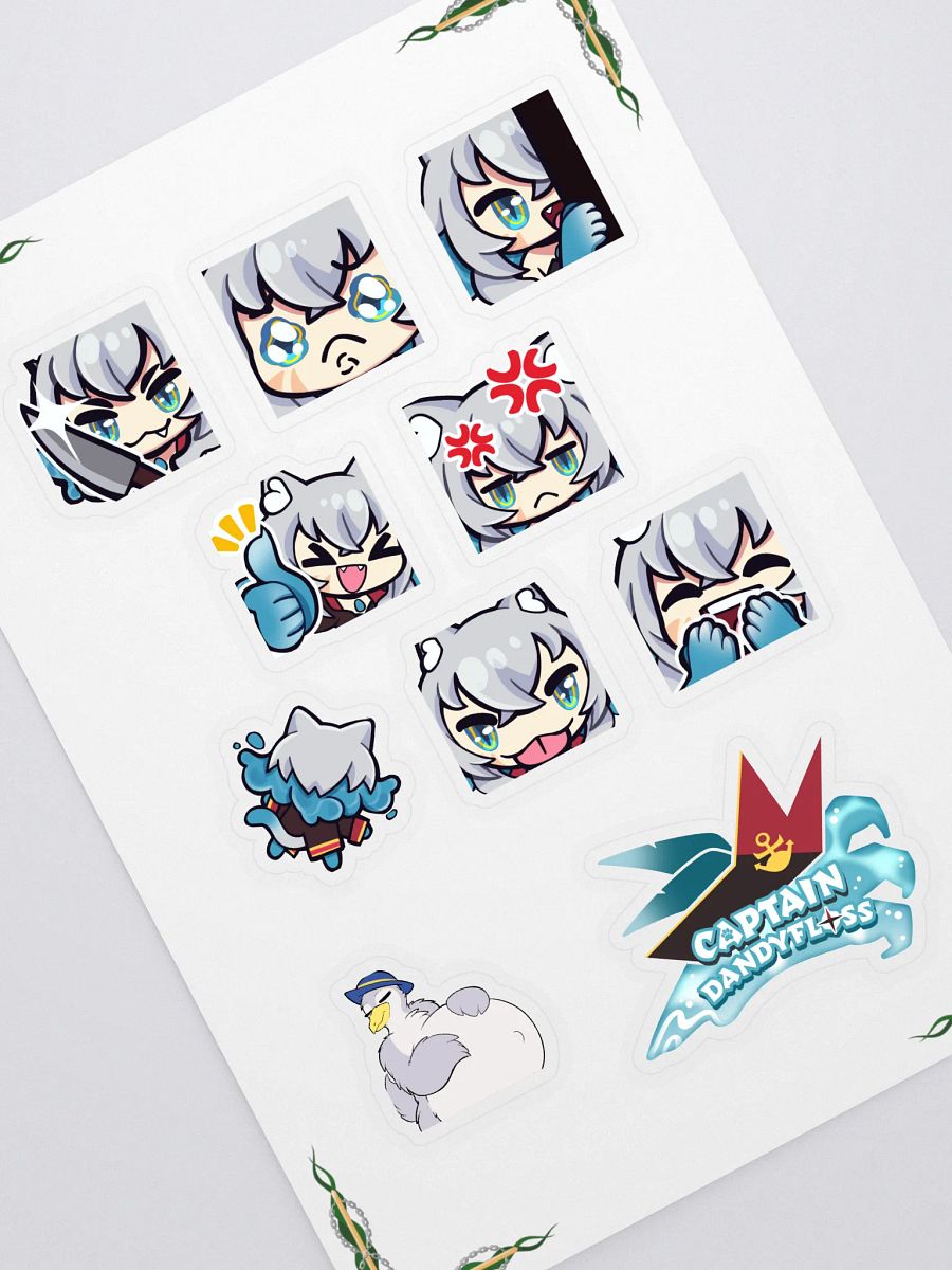 Captain Dandyfloss Emote Sticker Sheet product image (1)