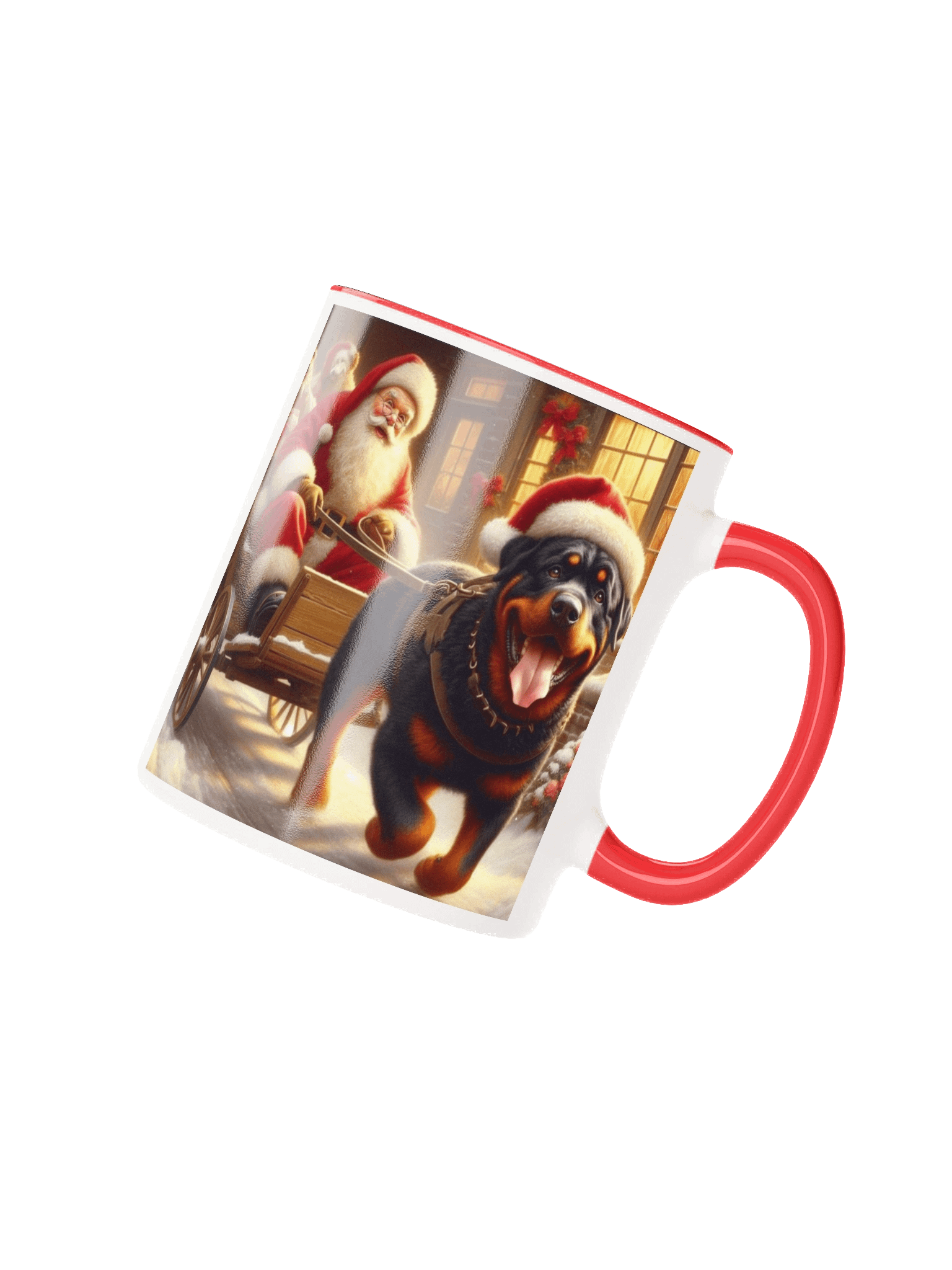 Santa's Rottweiler Sleigh Mug product image (7)