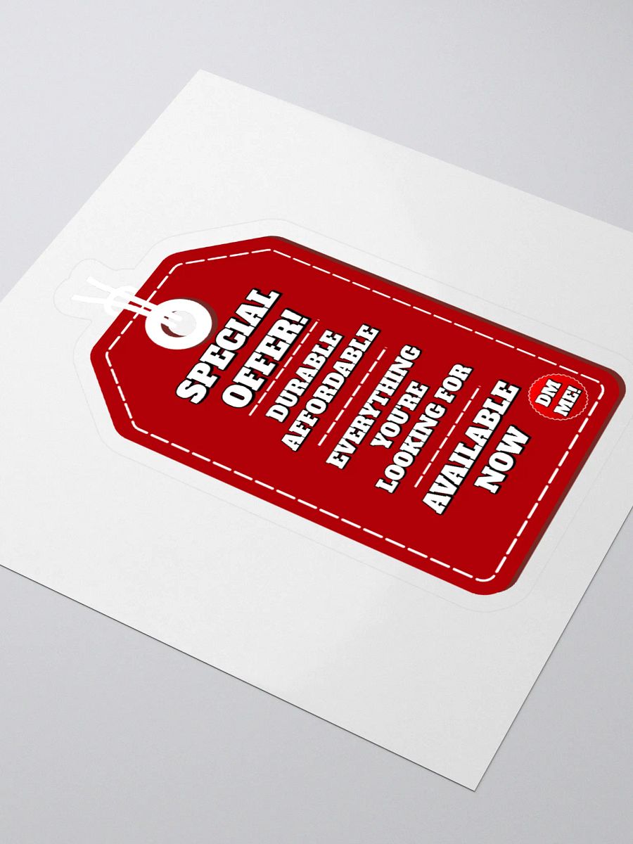 Special Offer! Durable, Affordable, DM ME! Sticker product image (3)