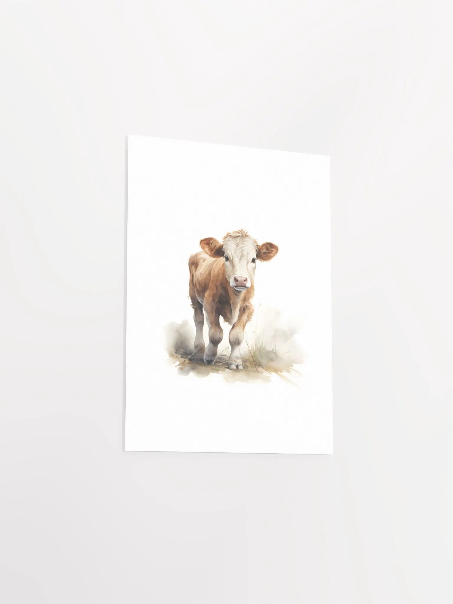 Cute Cow - Farm Animal Print A01 product image (4)