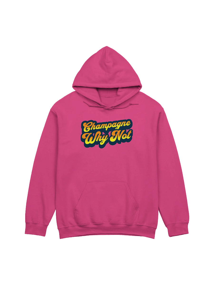 "Champagne, Why Not?" Funny Wine Quotes Hoodie for Wine Lovers product image (3)