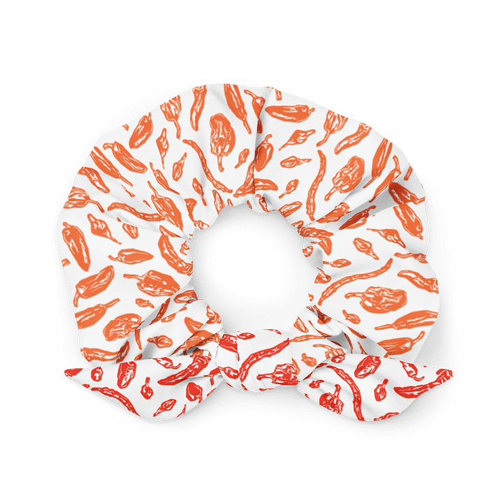 Pep Scrunchie in Orange n' white product image (1)